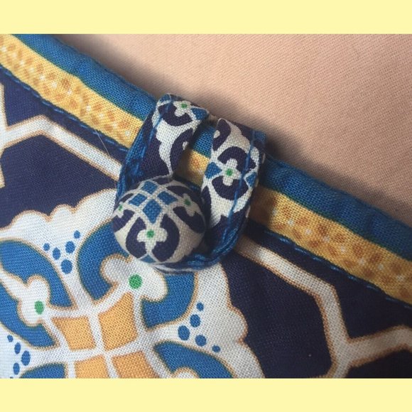 💎 (4/$30) Vera Bradley Button Tote Bag Yellow - Picture 6 of 10